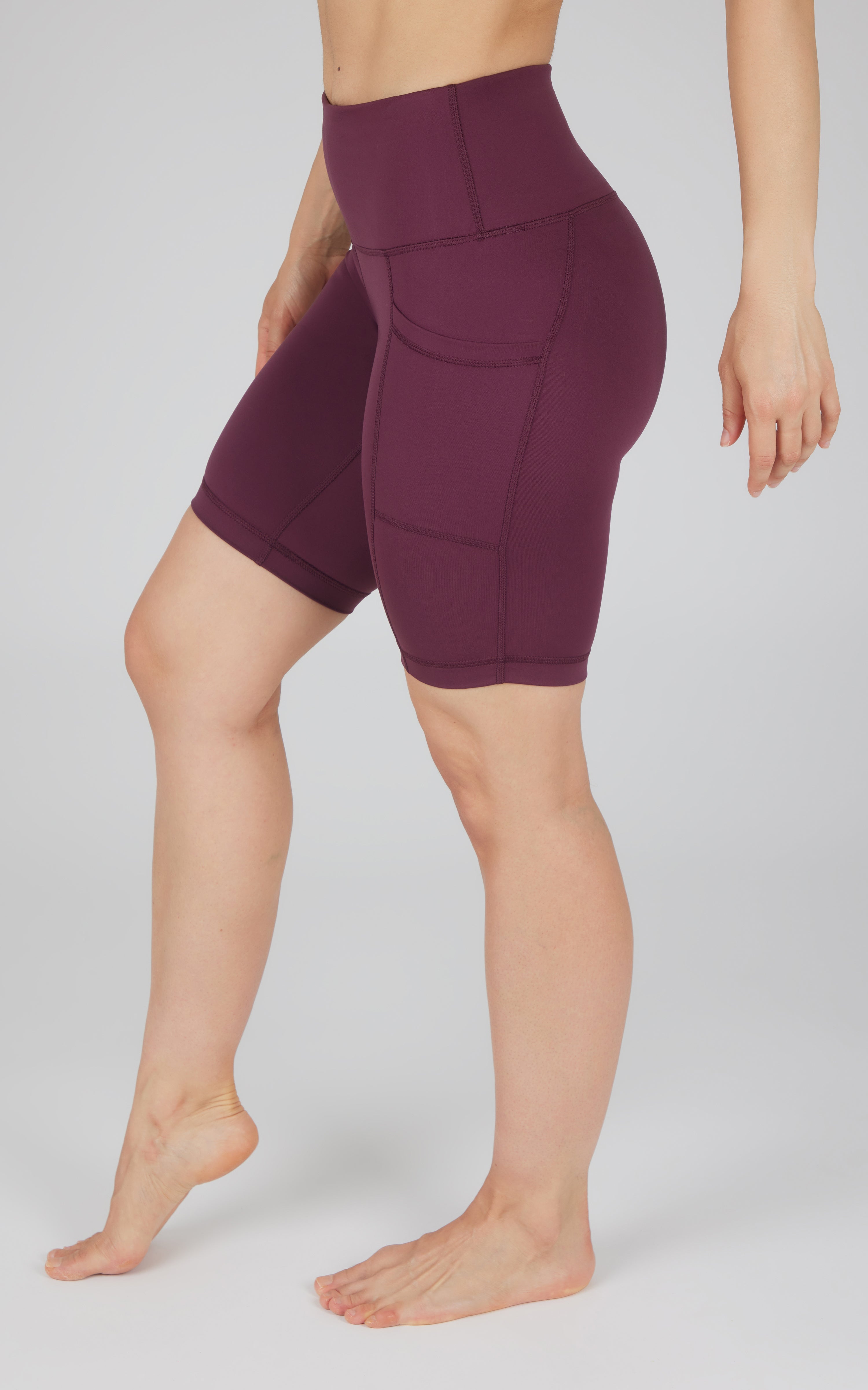 Tribeca High Waist 9" Short with Side Pockets - 90 Degree by Reflex