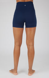 Lux Polygiene Tribeca High Waist 3 1/2" Short with Side Pockets - 90 Degree by Reflex