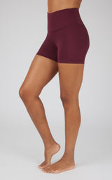 Lux Polygiene Tribeca High Waist 3 1/2" Short with Side Pockets - 90 Degree by Reflex