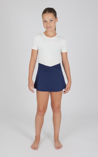 Girls 2 PK Crossover Waist Skort