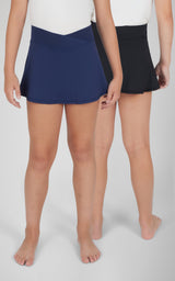 Girls 2 PK Crossover Waist Skort