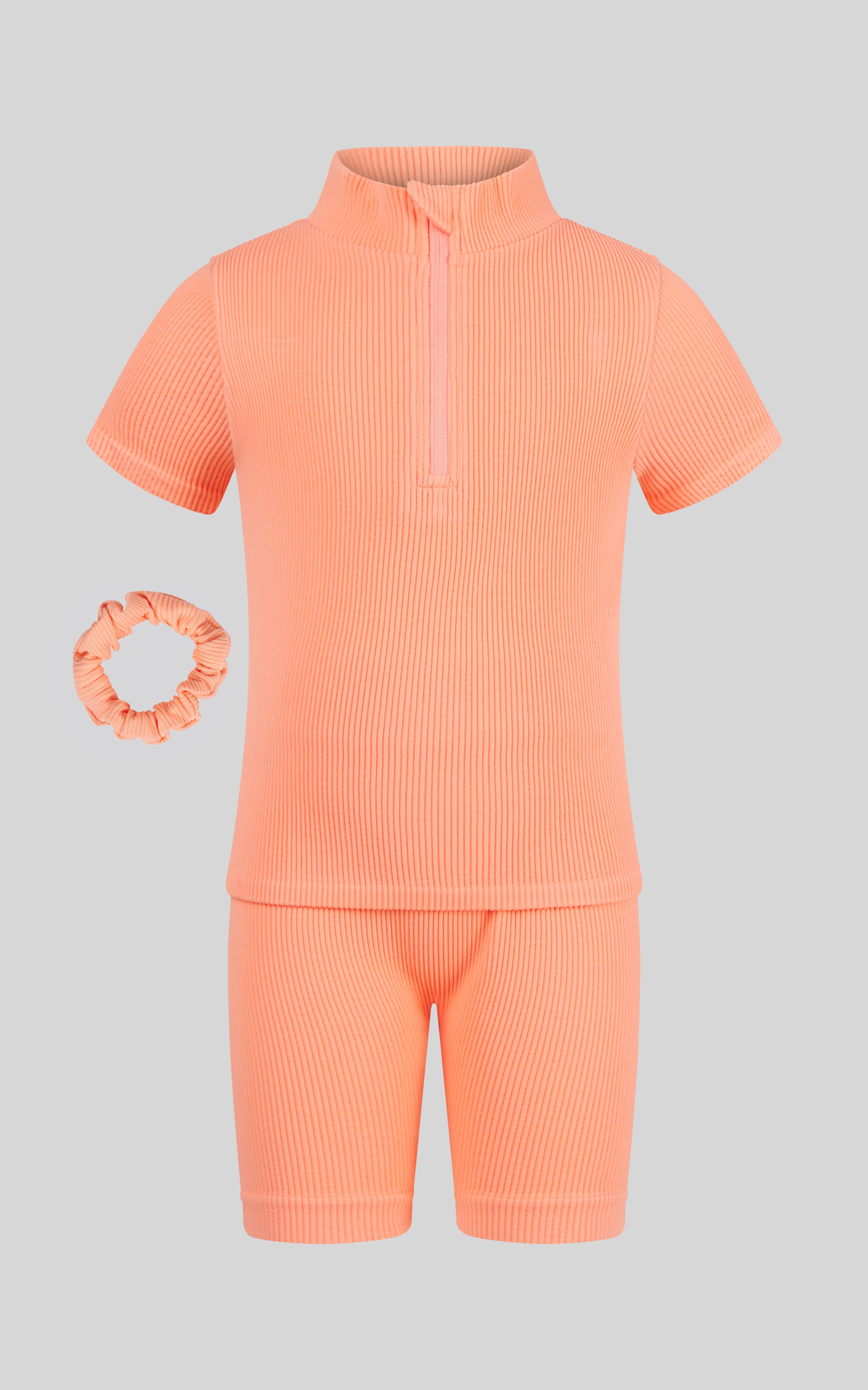 Toddler Girls Rib Seamless Top & Short Set - 90 Degree by Reflex