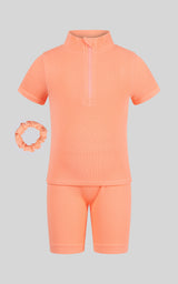 Toddler Girls Rib Seamless Top & Short Set