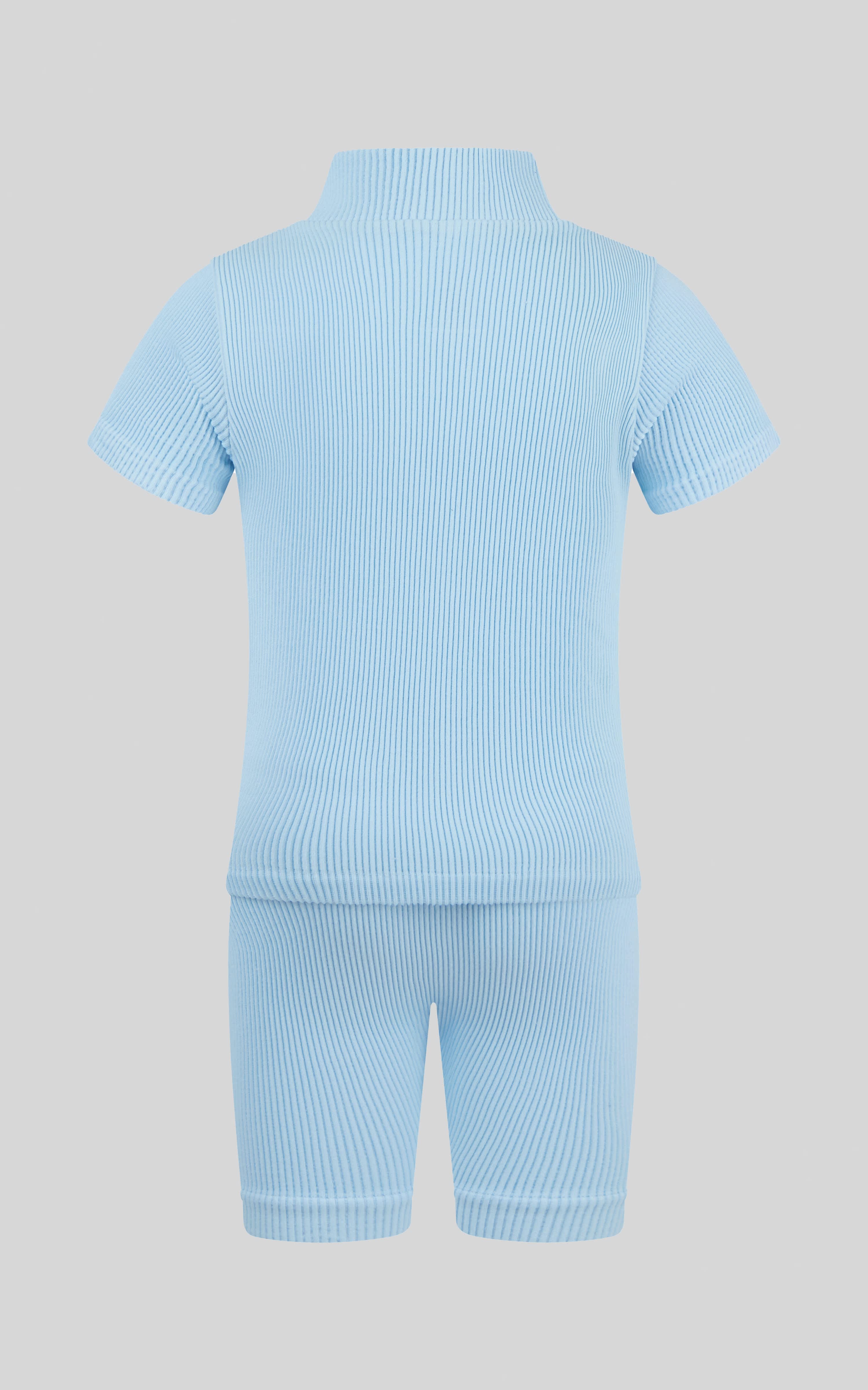 4-6X Rib Seamless Top & Short & Scrunchie Set