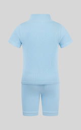 4-6X Rib Seamless Top & Short & Scrunchie Set