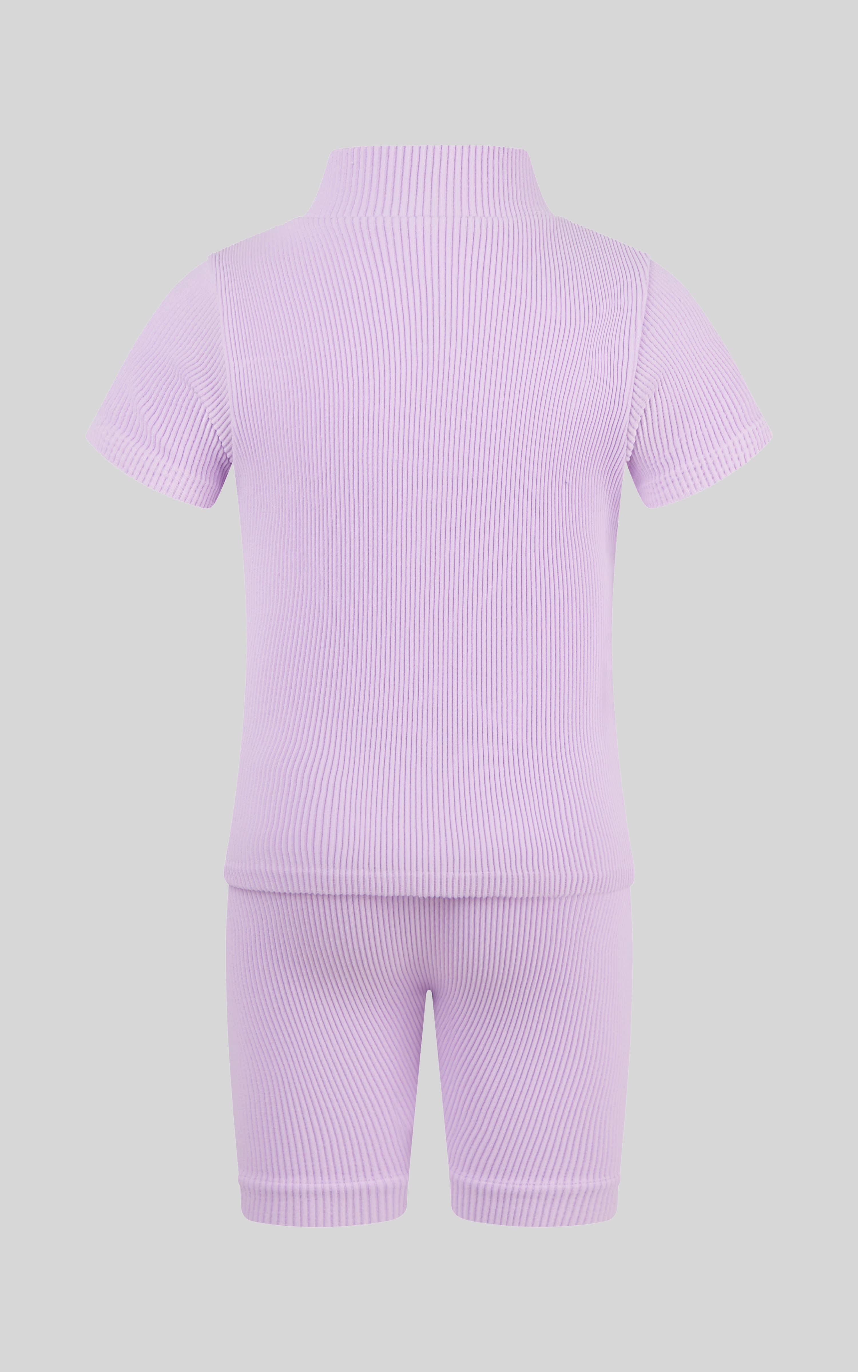 4-6X Rib Seamless Top & Short & Scrunchie Set