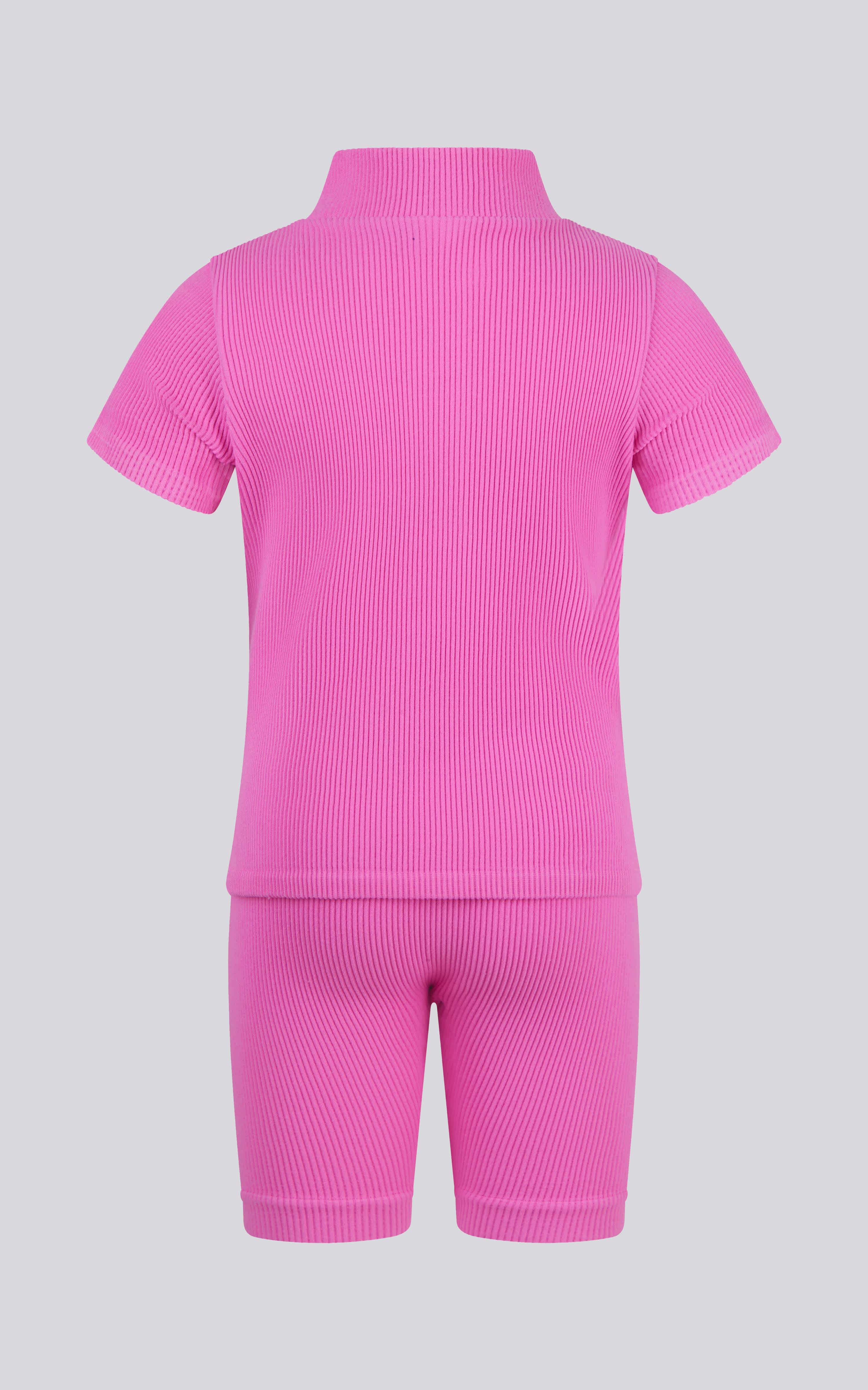 Toddler Girls Rib Seamless Top & Short Set - 90 Degree by Reflex