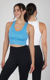 2 PK Ribbed V-Neck Tank Top - 90 Degree by Reflex