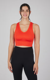 2 PK Ribbed V-Neck Tank Top - 90 Degree by Reflex