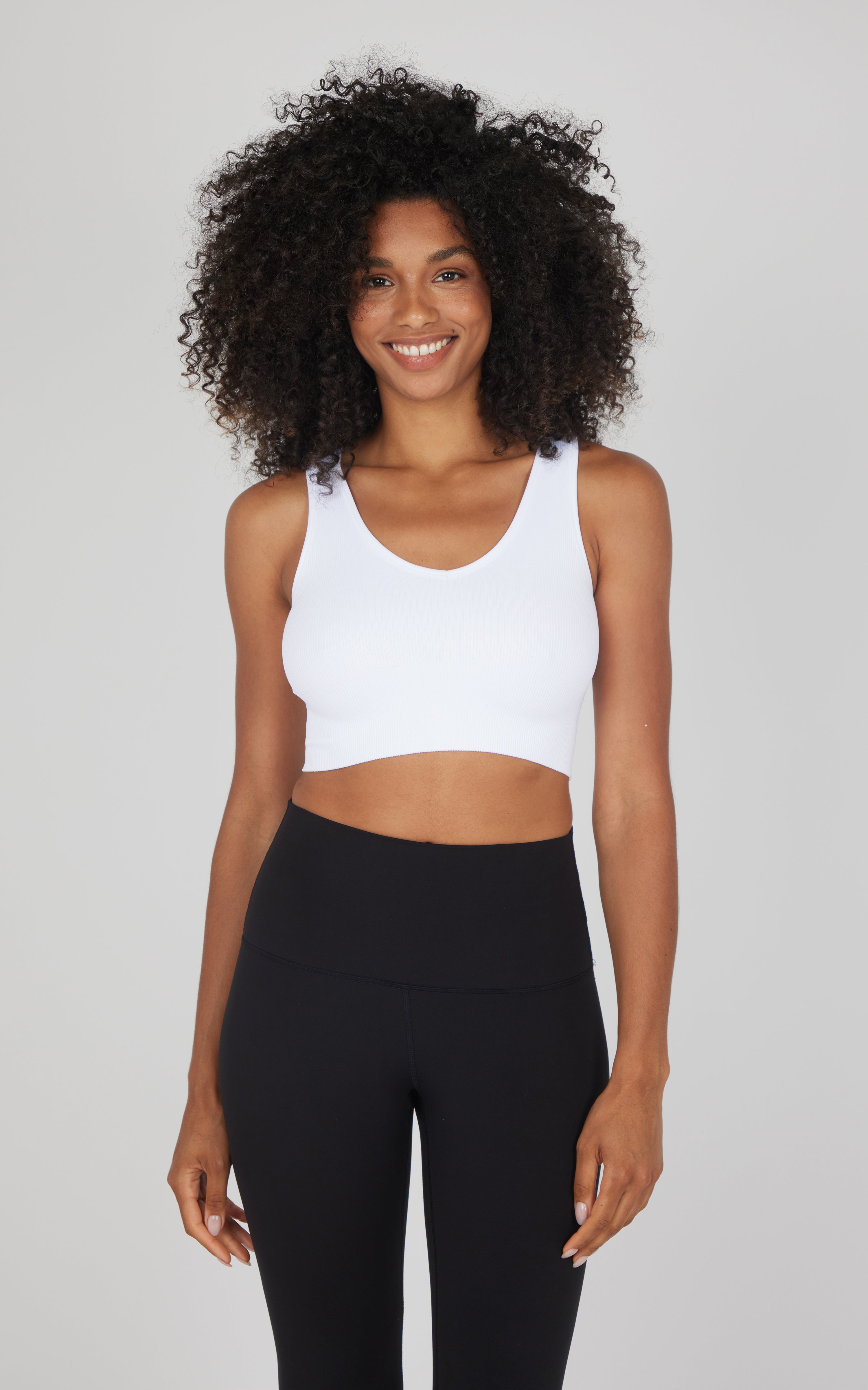 2 PK Ribbed V-Neck Tank Top - 90 Degree by Reflex