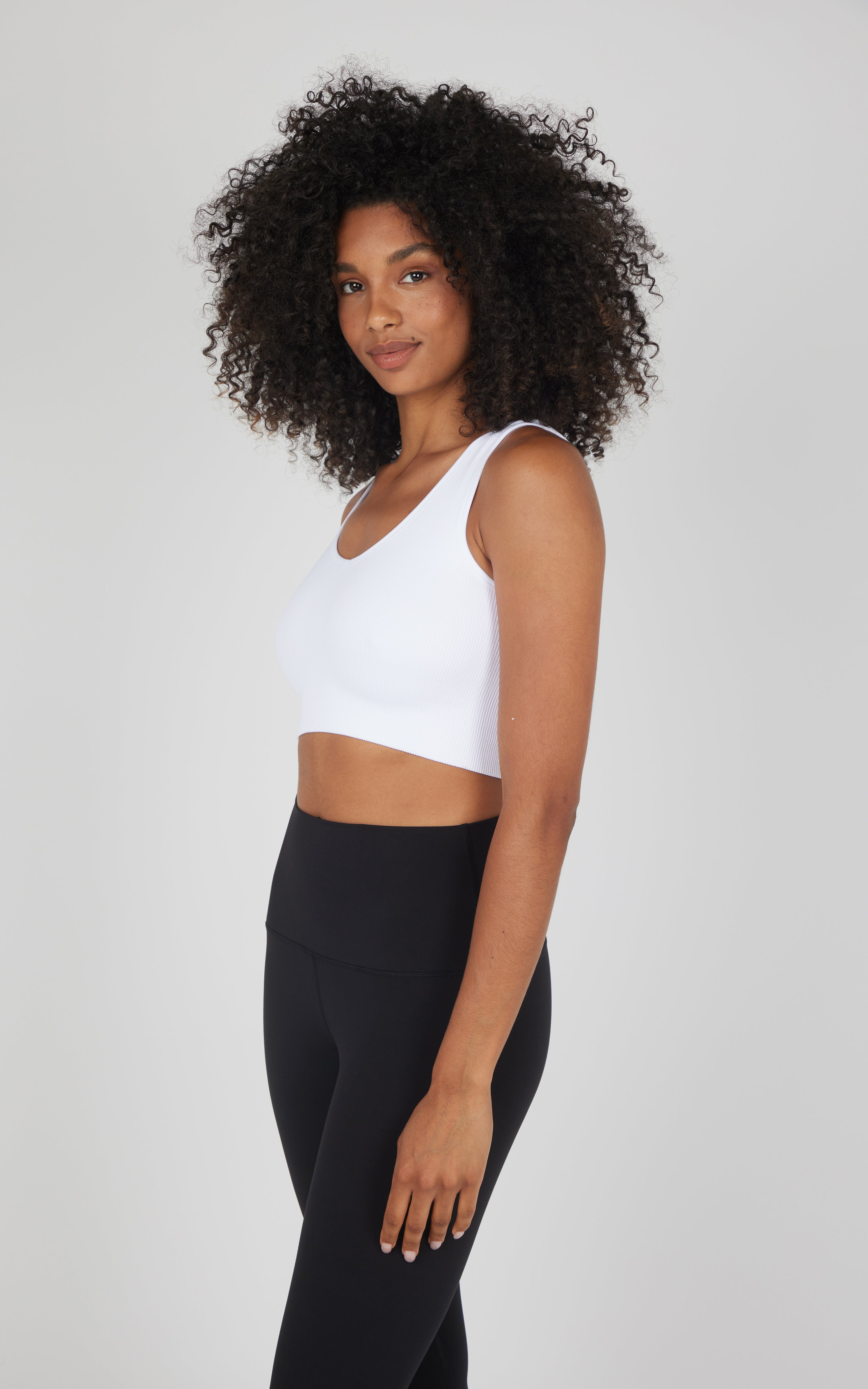 2 PK Ribbed V-Neck Tank Top - 90 Degree by Reflex