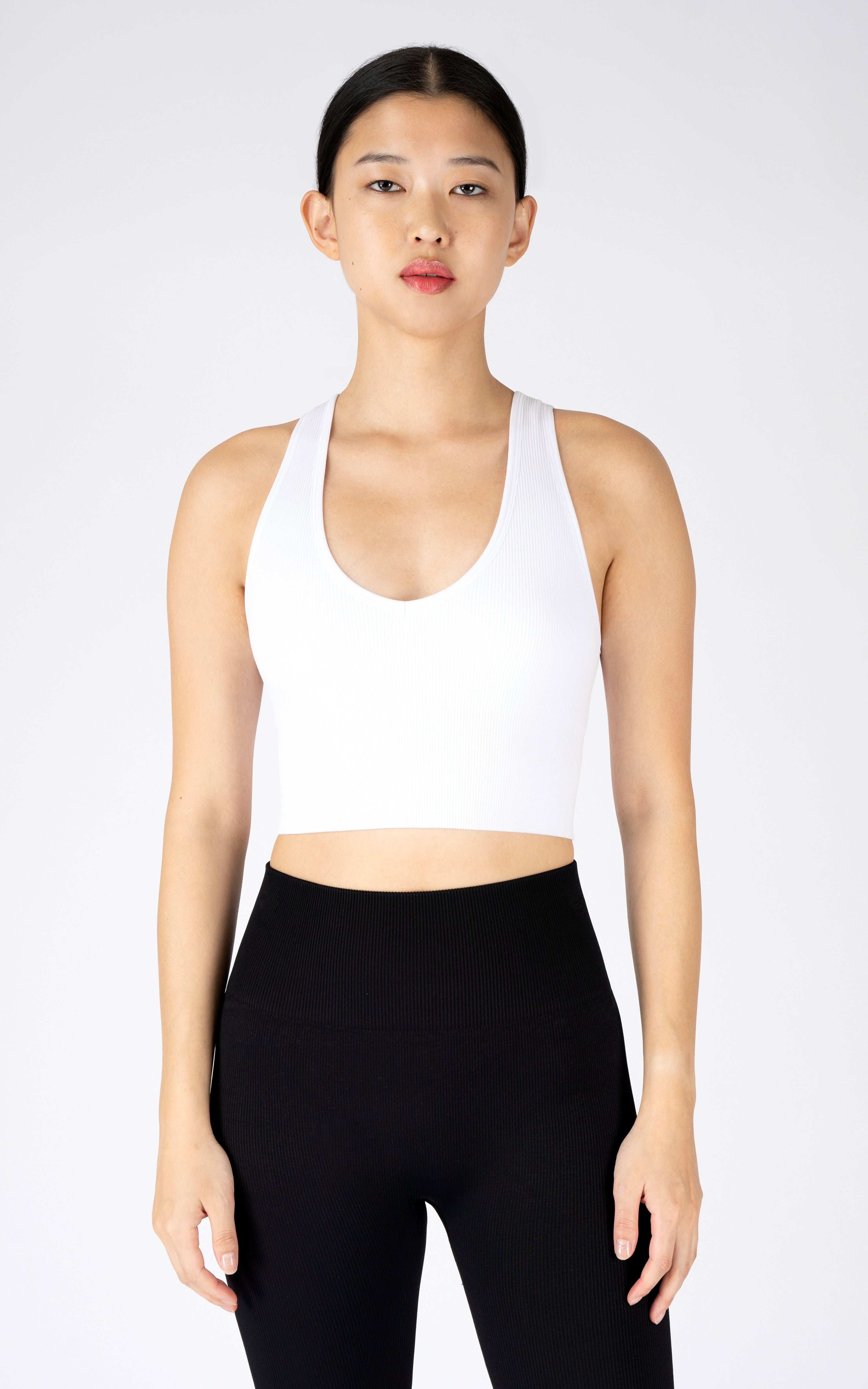 2 PK Ribbed V-Neck Tank Top - Beat the Streets