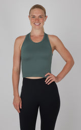2 PK Racerback Tank with Built in  Bra - 90 Degree by Reflex