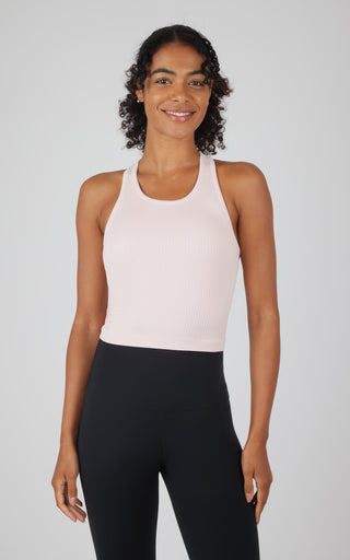 Ribbed Tank  with Padded Bra