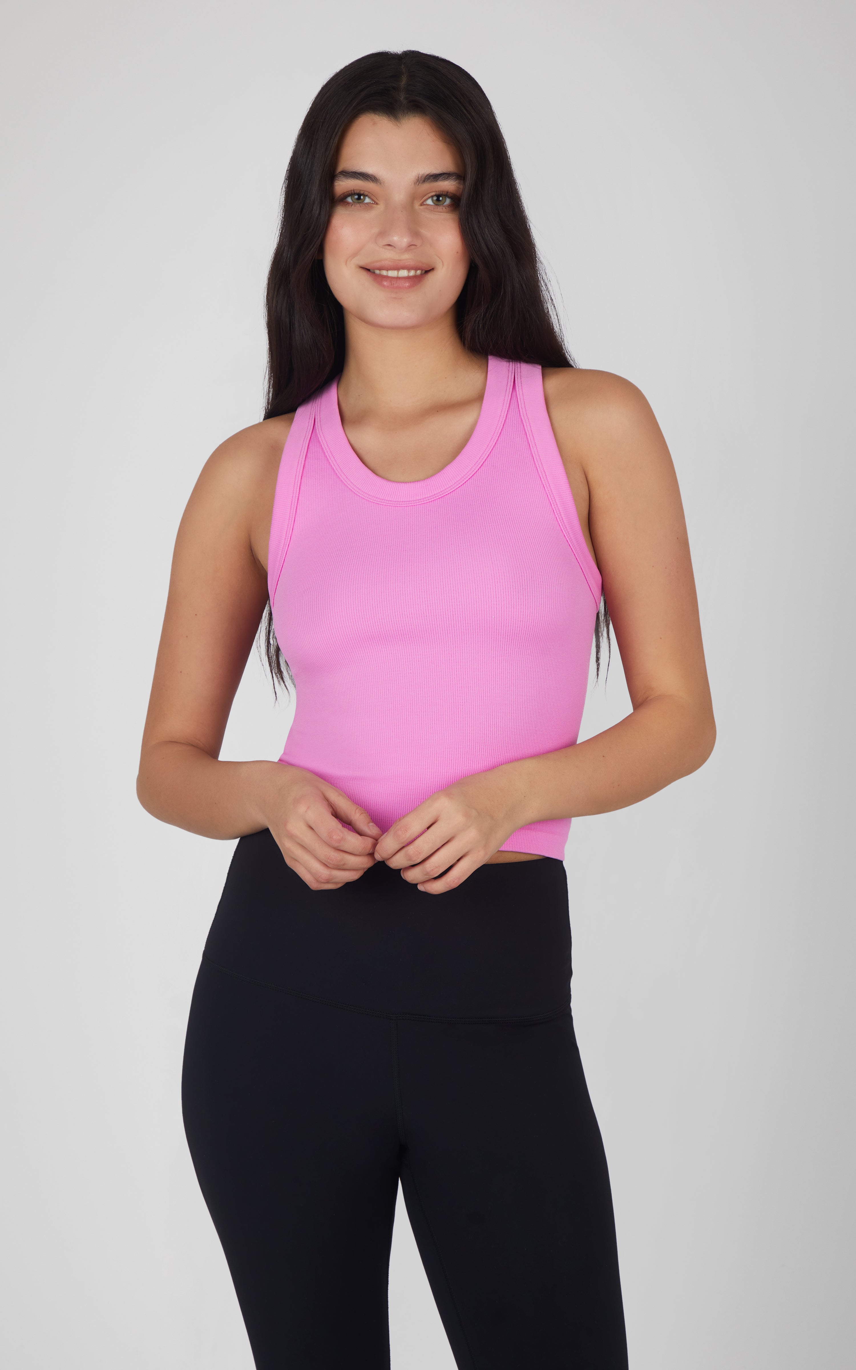 3 PK Ribbed Racerback Tank