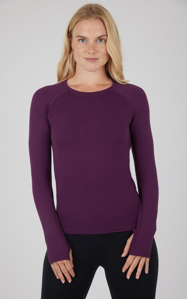 Seamless Zaia Long Sleeve Active Shirt - SLW-1785L – 90