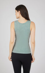 2 PK Stonewash Ribbed Seamless Tank - 90 Degree by Reflex