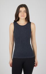 2 PK Stonewash Ribbed Seamless Tank - 90 Degree by Reflex