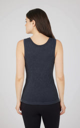 2 PK Stonewash Ribbed Seamless Tank - 90 Degree by Reflex