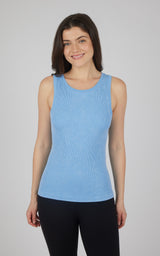 2 PK Stonewash Ribbed Seamless Tank - 90 Degree by Reflex