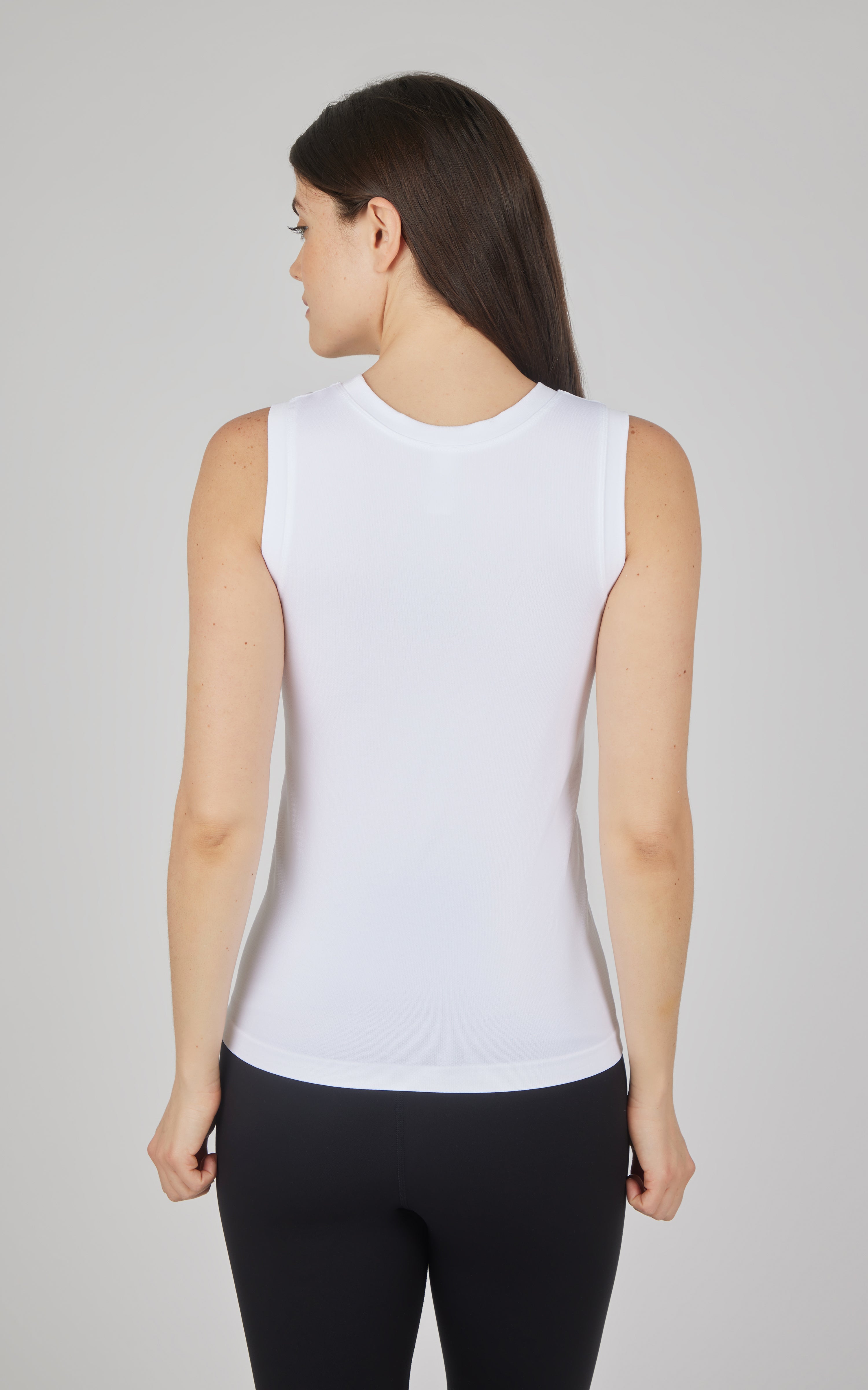 2 PK Stonewash Ribbed Seamless Tank - 90 Degree by Reflex