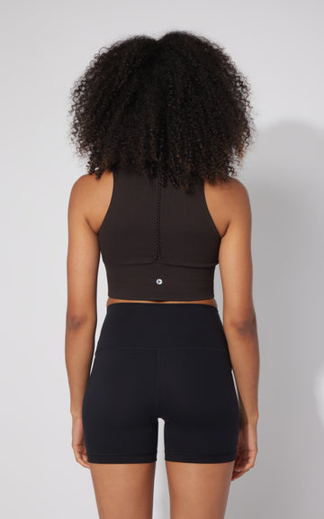 2 PK Ribbed Seamless V-Neck Cropped Tank Top