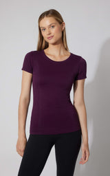 Lurex Seamless Short Sleeve Active Shirt