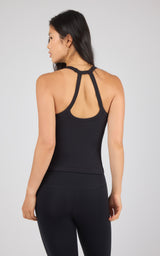 2 Pack Seamless Rib Illume Tank with Strappy Back with Bra Cups - 90 Degree by Reflex