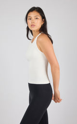 2 Pack Seamless Rib Illume Tank with Strappy Back with Bra Cups - 90 Degree by Reflex
