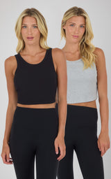 Cotton Rib Keira Tank 2 PK - 90 Degree by Reflex
