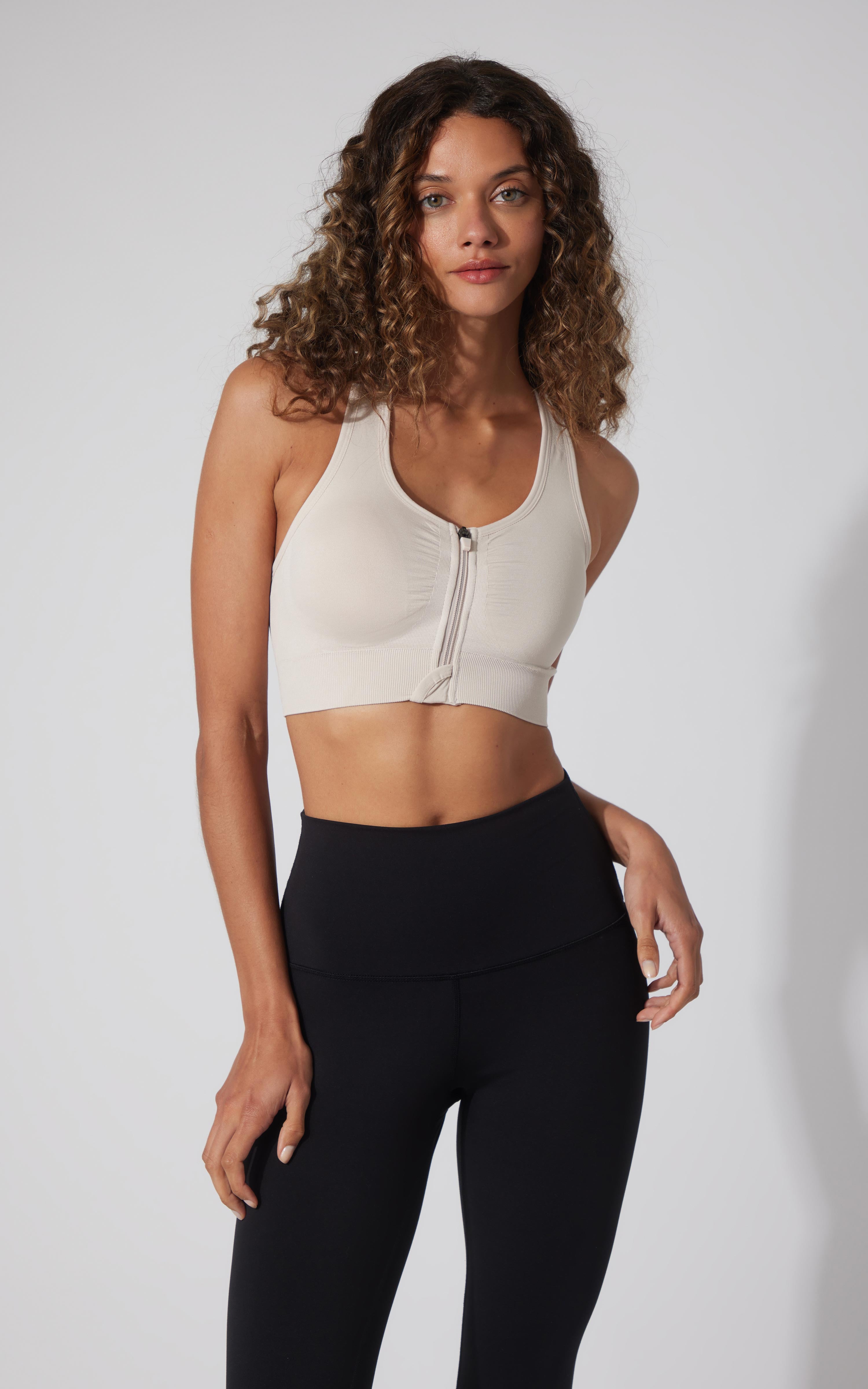 2 PK Full Zip Seamless Bra