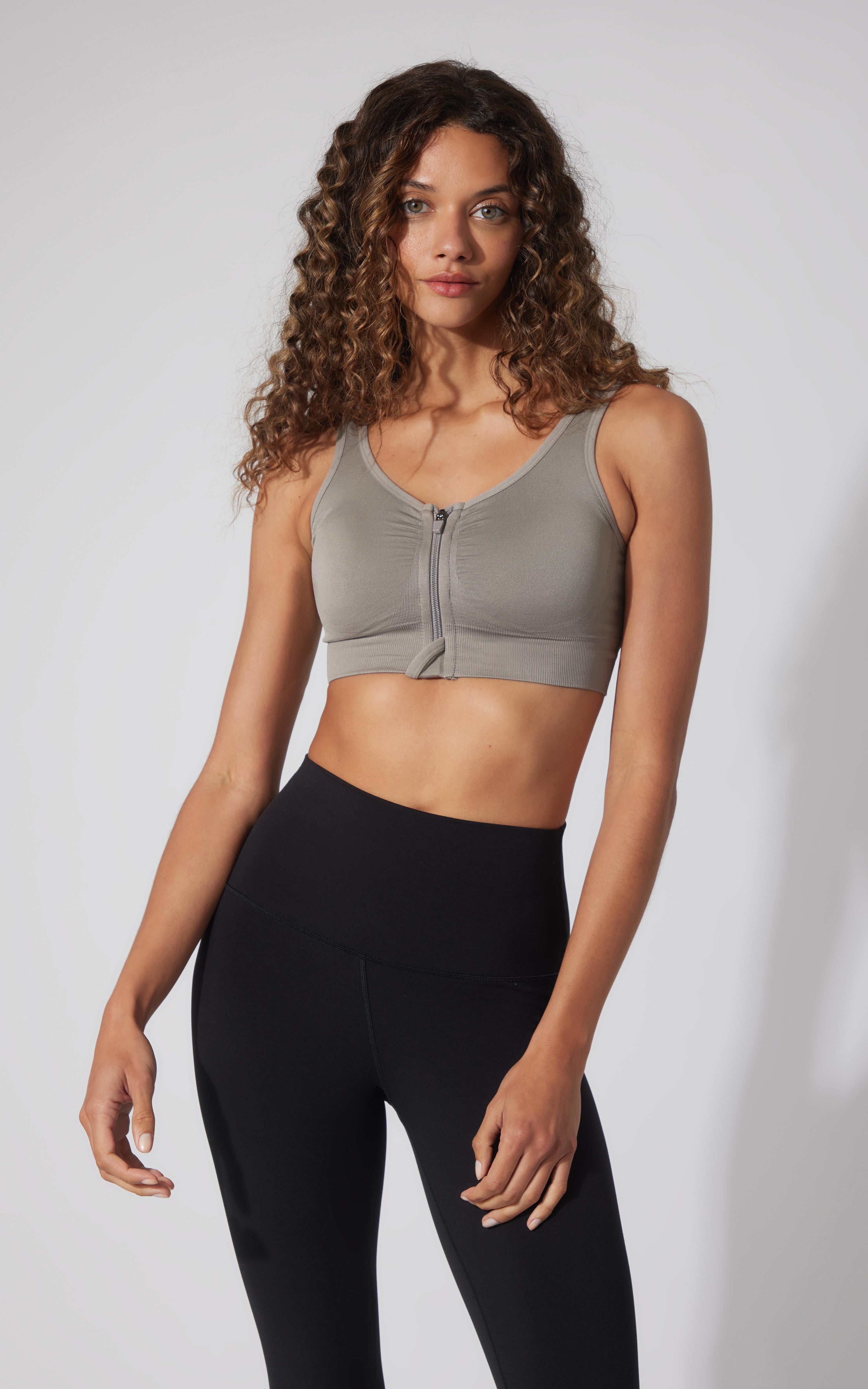 2 PK Full Zip Seamless Bra