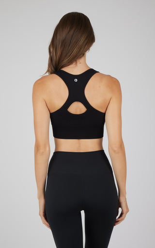 2 PK Ribbed Seamless Zip Front Bra