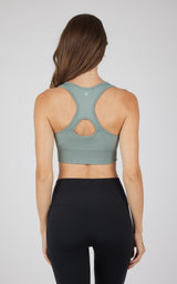 2 PK Ribbed Seamless Zip Front Bra - 90 Degree by Reflex