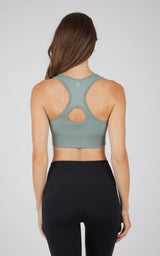 2 PK Ribbed Seamless Zip Front Bra