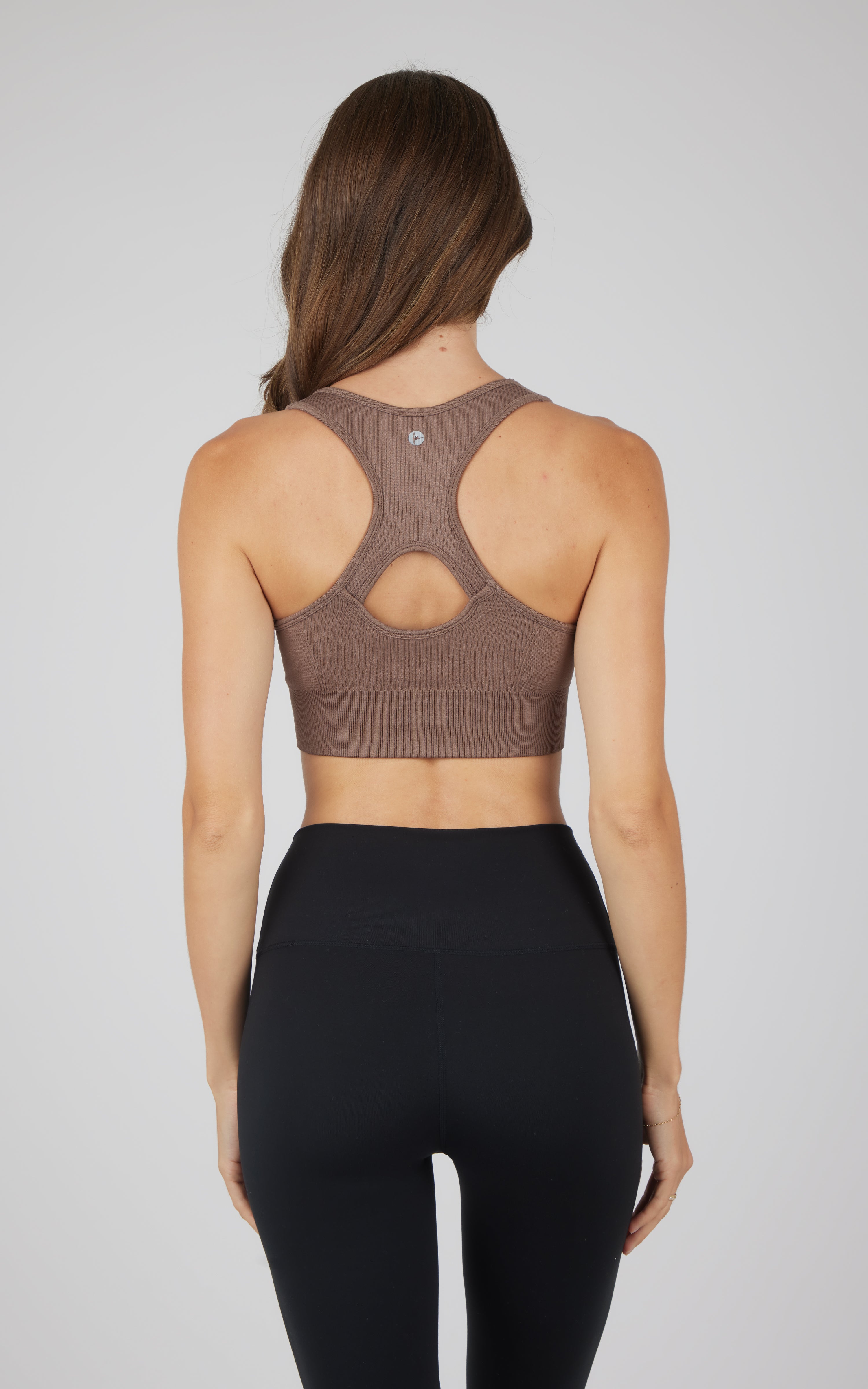2 PK Ribbed Seamless Zip Front Bra