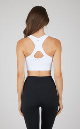 2 PK Ribbed Seamless Zip Front Bra