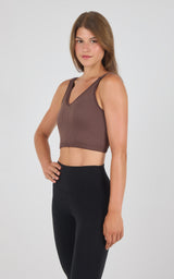 Stone Wash Seamless Rib Alamo Bra Tank 2 PK - 90 Degree by Reflex