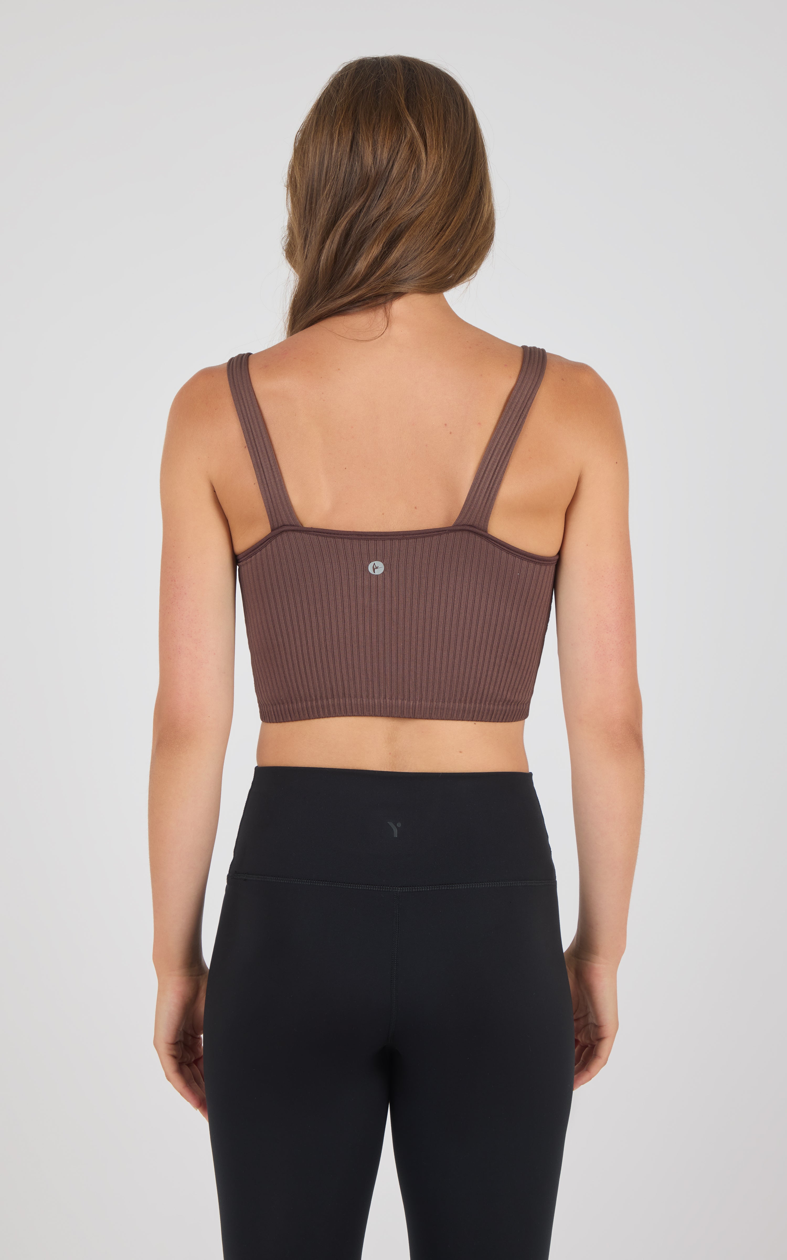 Stone Wash Seamless Rib Alamo Bra Tank 2 PK - 90 Degree by Reflex