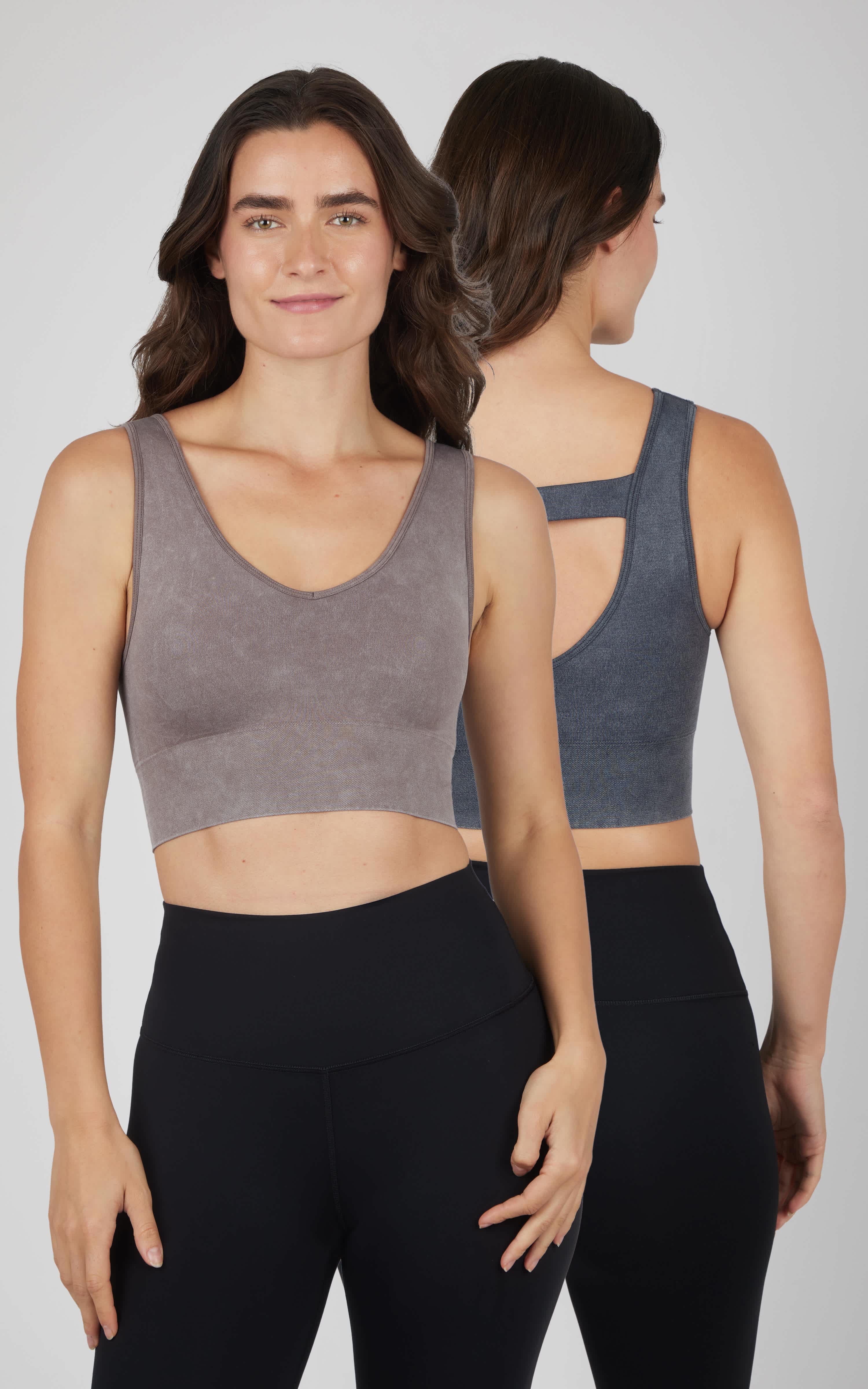 2 PK Stone Wash Bra Tank - 90 Degree by Reflex