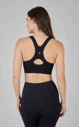 2 PK Seamless Textured Zip Bra Top - 90 Degree by Reflex