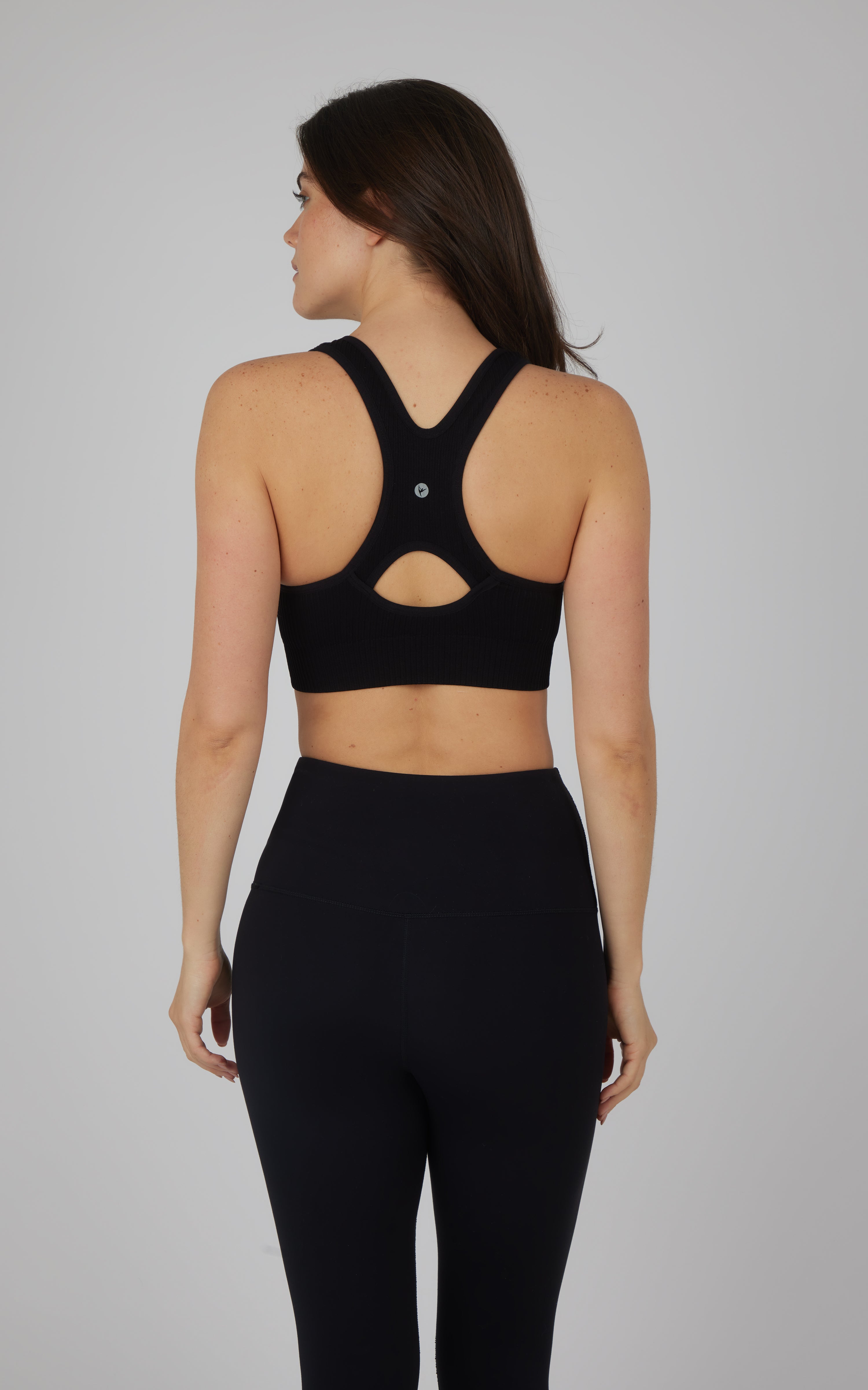 2 PK Seamless Textured Zip Bra Top