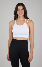 Ribbed Seamless Double Layer Bra