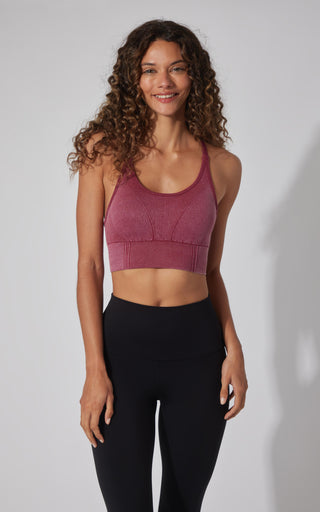 2 PK Stone Washed Verta Textured Bra