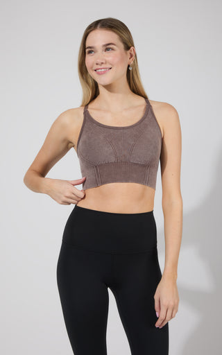 2 PK Stone Washed Verta Textured Bra - 90 Degree by Reflex