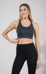 2 PK Stone Washed Seamless Marvella Bra Tank - 90 Degree by Reflex