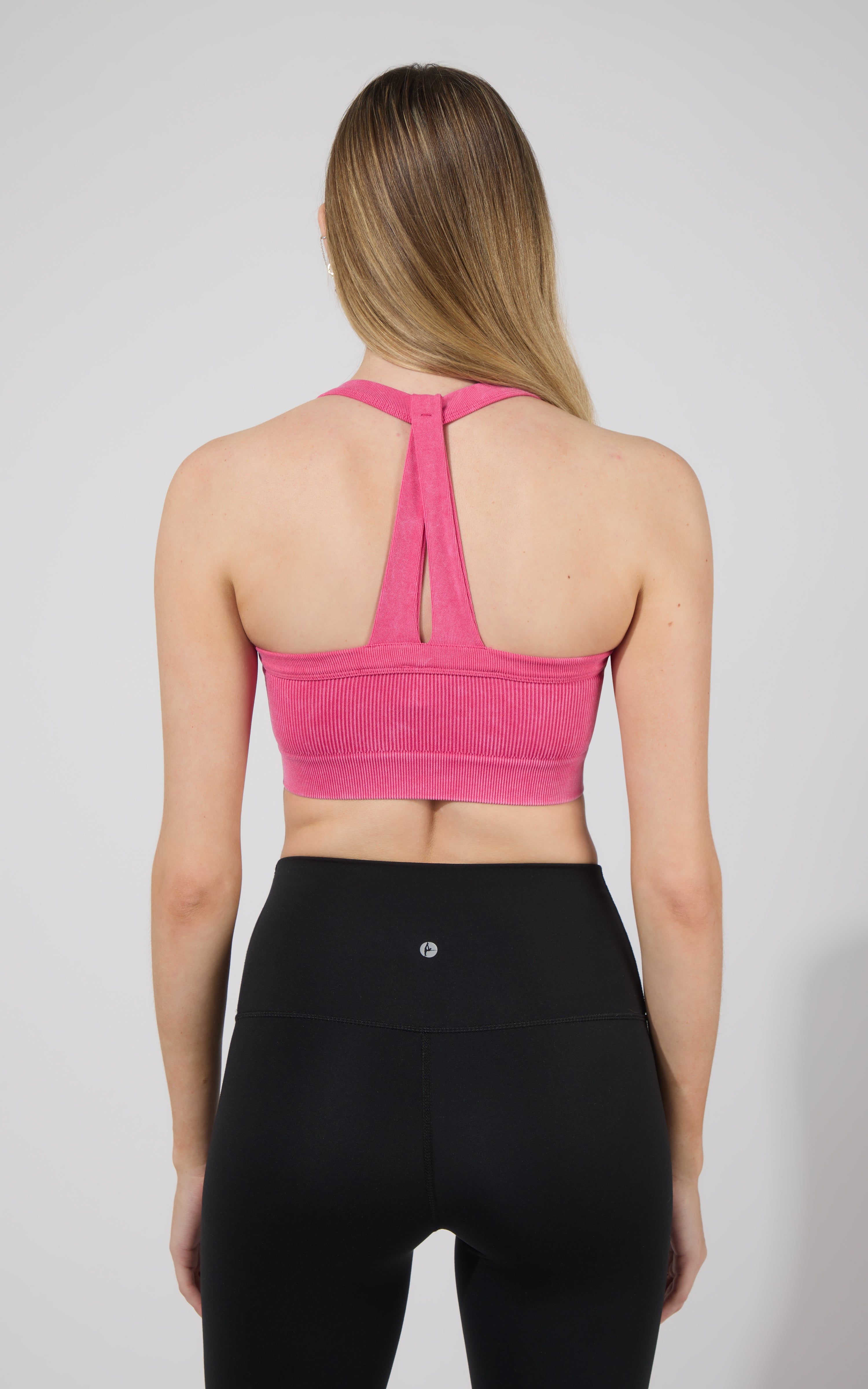 2 PK Stone Washed Seamless Marvella Bra Tank - 90 Degree by Reflex