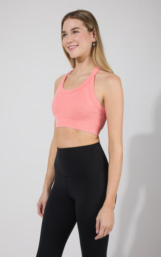 2 PK Stone Washed Seamless Marvella Bra Tank - 90 Degree by Reflex