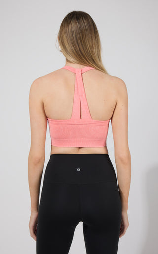 2 PK Stone Washed Seamless Marvella Bra Tank - 90 Degree by Reflex