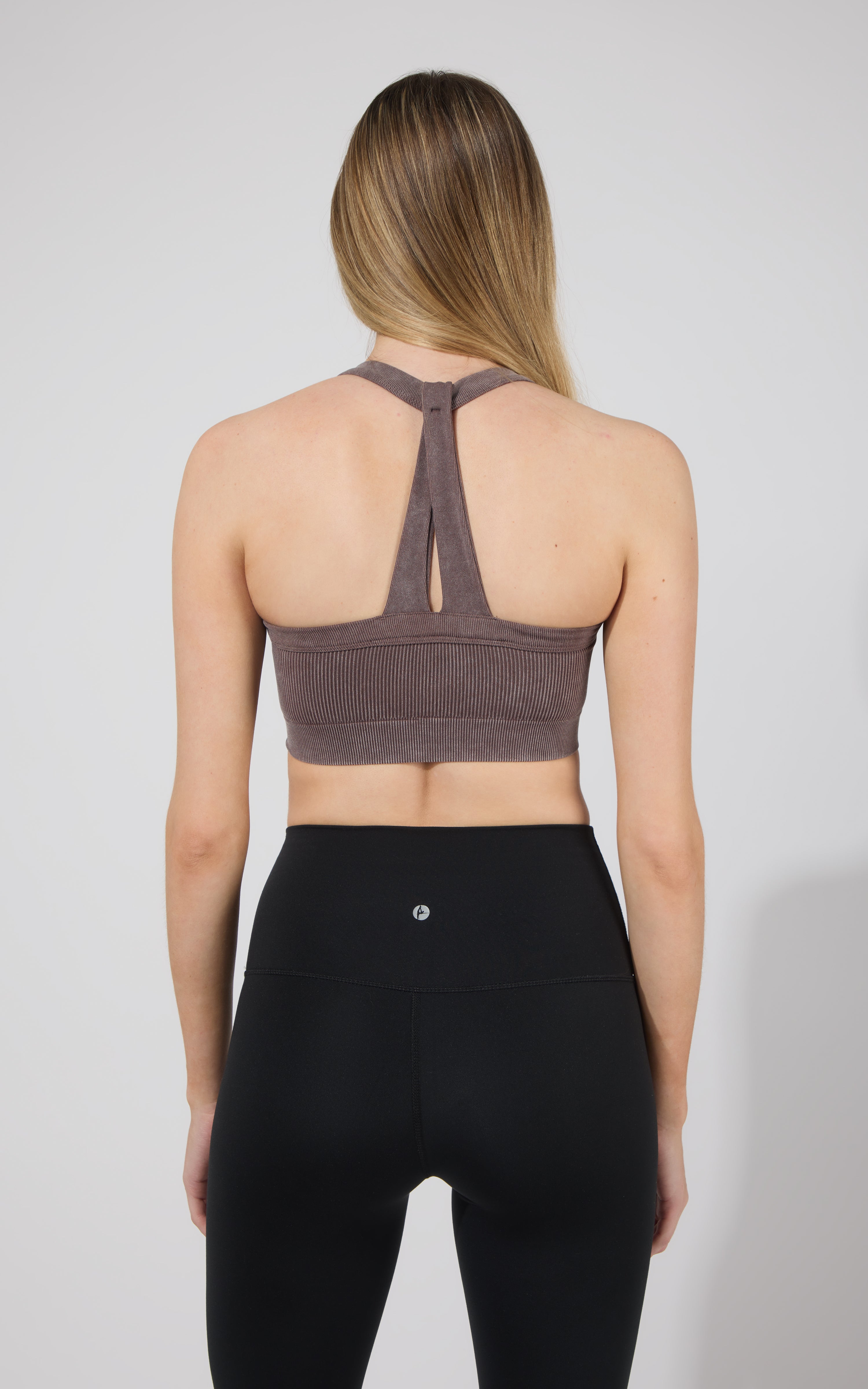 2 PK Stone Washed Seamless Marvella Bra Tank - 90 Degree by Reflex